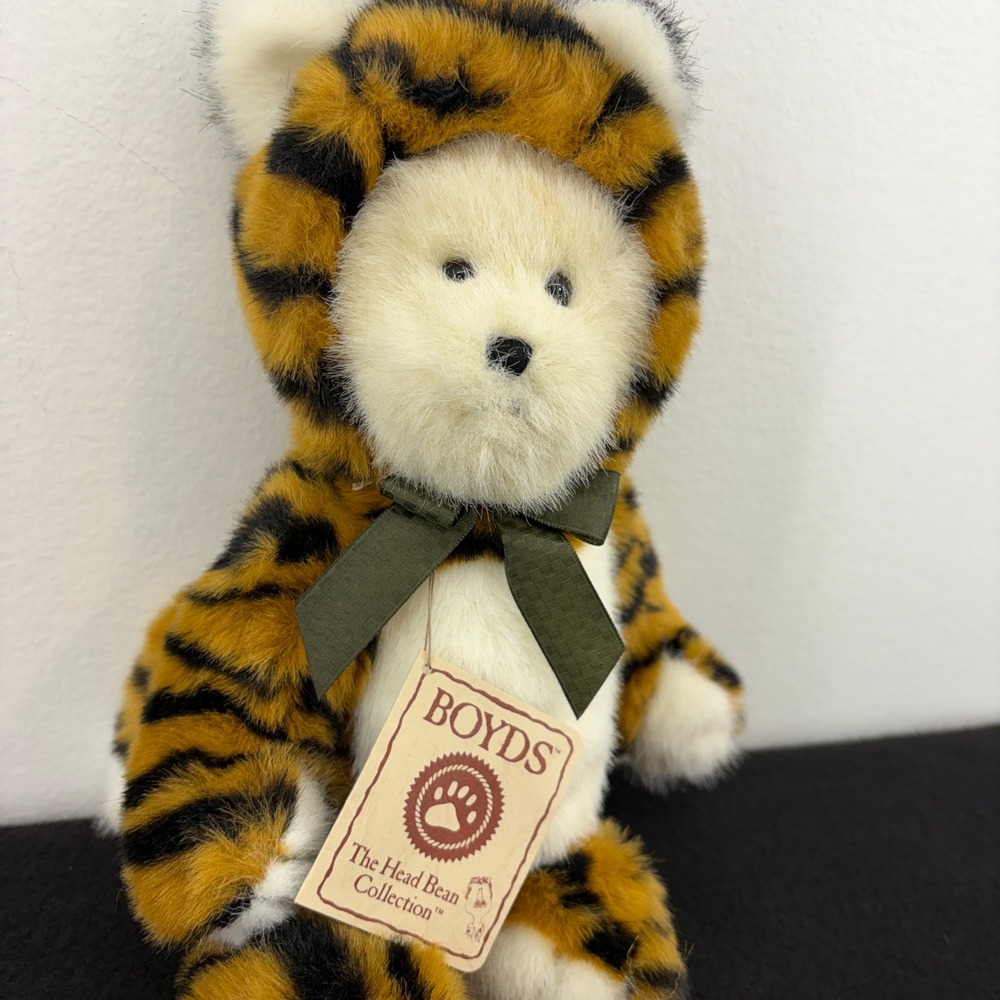 Boyds Bears Anthony Masters Of Disguise Tiger Costume Plush Vintage 90s 12 in